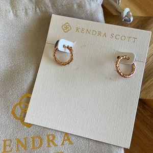 Rose Gold Kendra Scott Huggie Earrings